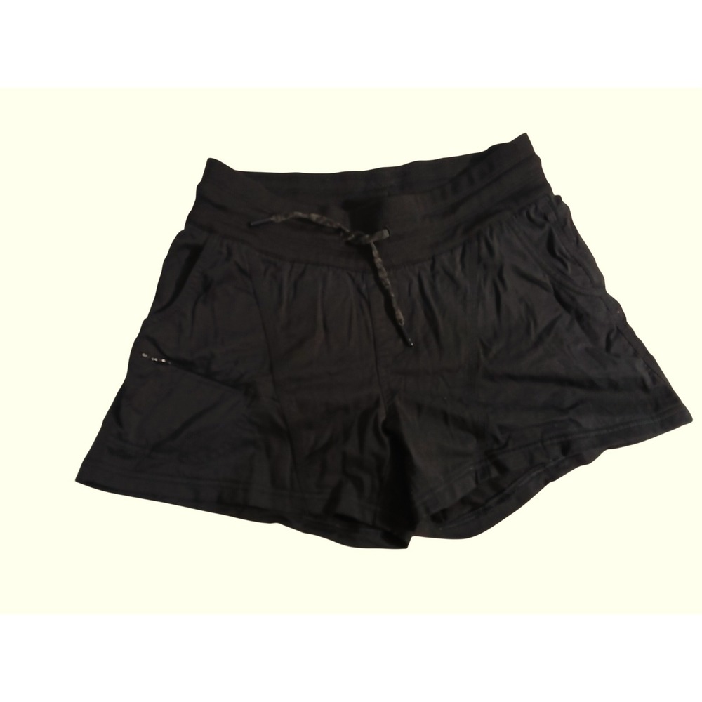 The North Face Womens Black Athletic Hiking Shorts Drawstring Pockets Size S